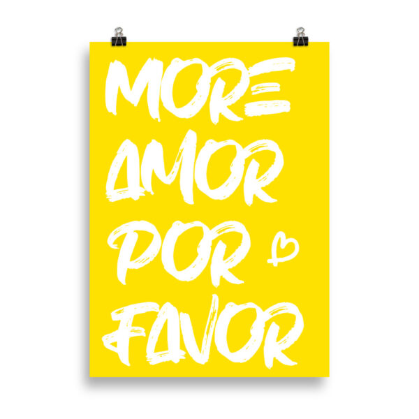 More amor | Poster 50 x 70 cm